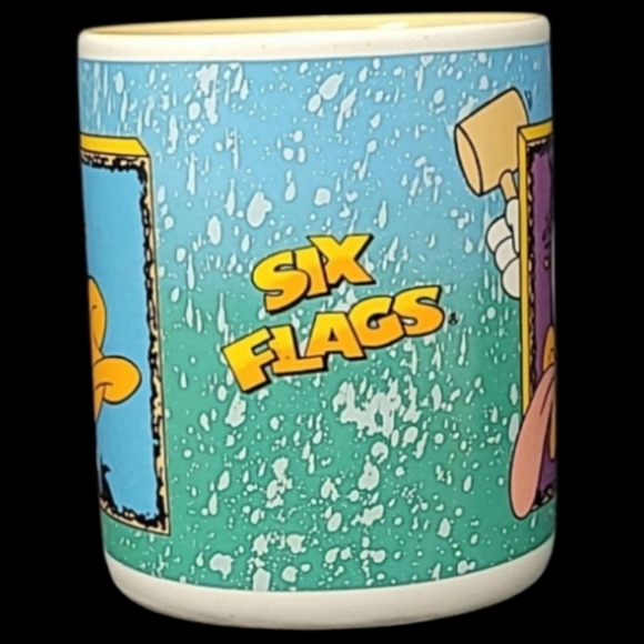 VINTAGE 1994 WARNER BROS. 1994 SIX FLAGS THEME PARKS DAFFY DUCK COFFEE MUG - Picture 2 of 13